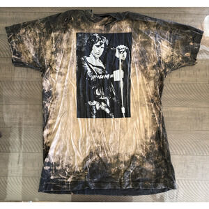 Vintage Jim Morrison The Doors T-Shirt Distressed Bleached Grunge Rock Tee 90s
